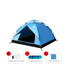Carica l&#39;immagine nel visualizzatore di Gallery, Outdoor Automatic Quick Open Two Door Breathable Rainproof Camping Tent with Sunscreen
