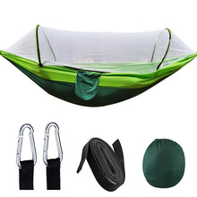 Cargar imagen en el visor de la galería, Automatic Quick Opening Mosquito Net Anti Roll Nylon Hammock
