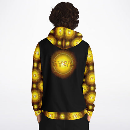 Creator Yahuah 01: Sun, Earth & Fire Designer Triblend Fleece Lined Unisex Hoodie