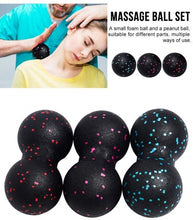 Load image into Gallery viewer, 2Pc Peanut Fitness Lacrosse Massage Ball Set
