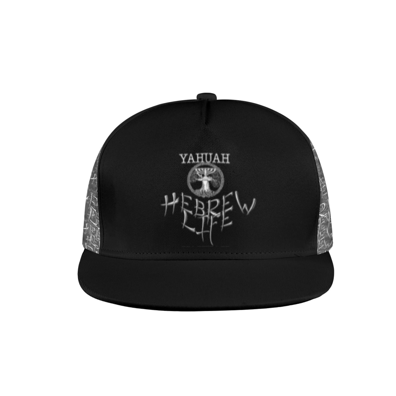 Hebrew Life 01-01 Designer Flat Brim Baseball Cap