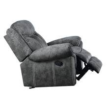 Cargar imagen en el visor de la galería, ACME Zubaida Velvet Glider Recliner, 2-Tone Gray
