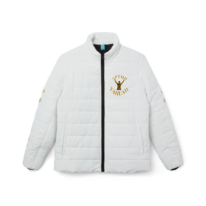 All Praise The Most High Yahuah 01-01 Ladies Designer Puffer Jacket, White