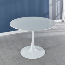 Cargar imagen en el visor de la galería, 42.1&quot; White Mid Century Tulip Dining Table with Round Mdf Table Top (seats 4-6 people)
