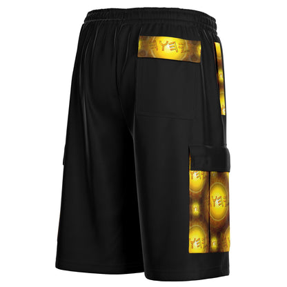 Creator Yahuah 01: Sun, Earth & Fire Designer Unisex Heavyweight Cargo Shorts
