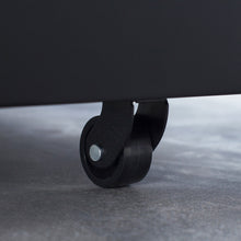 Carica l&#39;immagine nel visualizzatore di Gallery, 3 Drawer Mobile Rolling Steel File Cabinet with Lock on Anti-tilt Wheels (Black)
