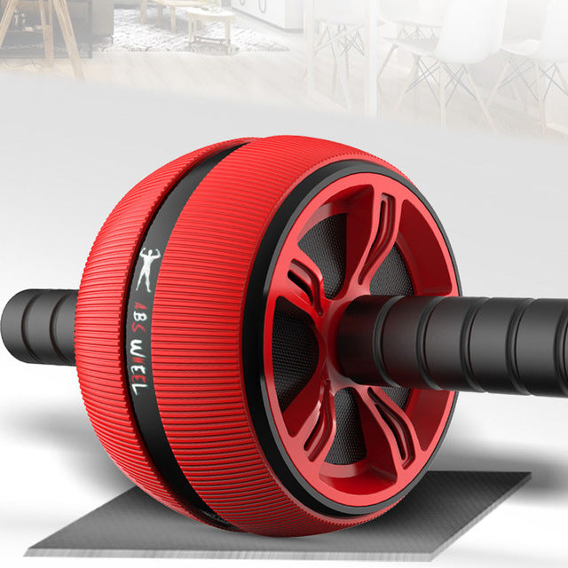 Silent TPR Abdominal Wheel Roller (Red/Blue)