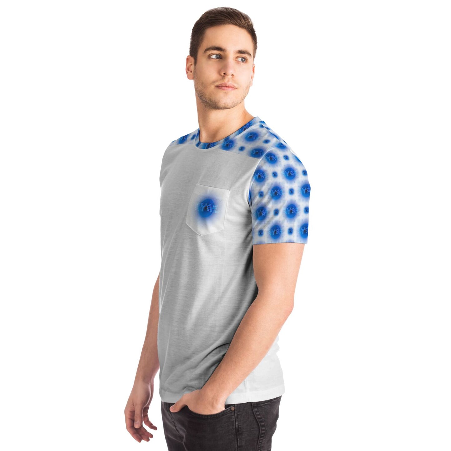 Creator Yahuah 01: Moon, Air & Water Designer Unisex Pocket T-shirt