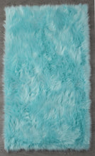 Cargar imagen en el visor de la galería, &quot;Cozy Collection&quot; Ultra Soft Fluffy Faux Fur Sheepskin Area Rug, Teal
