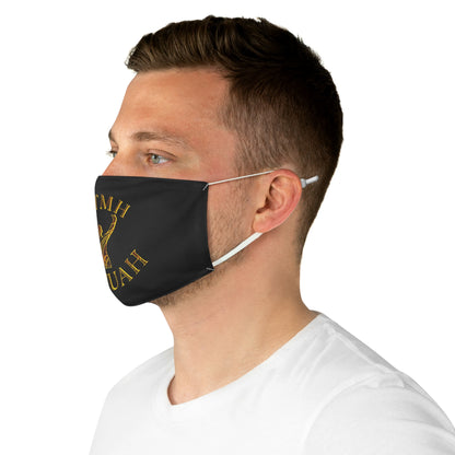 All Praise The Most High Yahuah 01-01 Designer Fabric Face Mask, Black