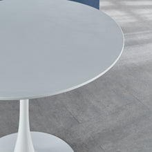 Charger l&#39;image dans la galerie, 42.1&quot; White Mid Century Tulip Dining Table with Round Mdf Table Top (seats 4-6 people)
