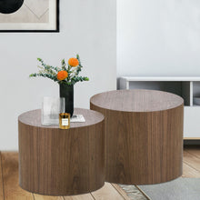 Cargar imagen en el visor de la galería, MDF with Veneer Coffee Table + End Table Set (Walnut)
