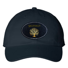 Carica l&#39;immagine nel visualizzatore di Gallery, Yahuah-Tree of Life 01 Designer Valucap Bio-washed Classic Dad Hat with Oval Leather Patch (6 colors)
