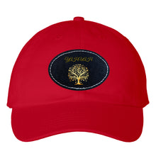 Cargar imagen en el visor de la galería, Yahuah-Tree of Life 01 Designer Valucap Bio-washed Classic Dad Hat with Oval Leather Patch (6 colors)
