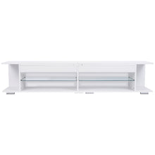 Charger l&#39;image dans la galerie, Modern High Gloss LED Entertainment Center, TV Stand with Storage
