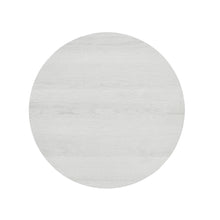 Cargar imagen en el visor de la galería, Elysian Contemporary Round End Table with Shelf, Off-White
