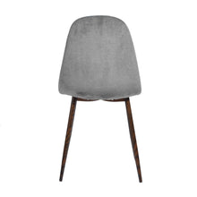 Load image into Gallery viewer, Set of 4 Scandinavian Velvet Dining Chairs, Light Grey

