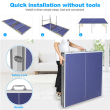 Load image into Gallery viewer, 6ft Foldable &amp; Portable Ping Pong Table Set
