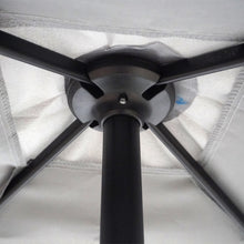 Carica l&#39;immagine nel visualizzatore di Gallery, Five Piece Outdoor Metal Patio Dining Set with Umbrella (Black)
