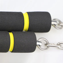 Charger l&#39;image dans la galerie, Sponge Nunchakus with Stainless Steel Chain (Black/Yellow)
