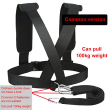 Charger l&#39;image dans la galerie, Weight Bearing Shoulder Strap Running Exercise Workout Resistance Bands for Speed Training

