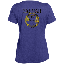 Cargar imagen en el visor de la galería, Yahuah Yahusha 04 Camiseta de alto rendimiento con cuello redondo y diseñador para mujer (3 colores) 
