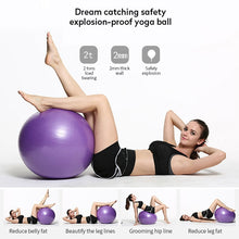 Load image into Gallery viewer, Thickened PVC Glossy Yoga Fitness Balance Ball (85cm)
