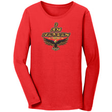 Load image into Gallery viewer, I AM HEBREW 02 Ladies Designer Bella + Canvas Long Sleeve Cotton T-shirt (5 Colors)
