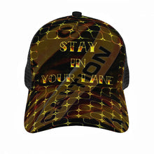 Load image into Gallery viewer, STAY IN YOUR LANE 02-01 Designer Trucker Cap
