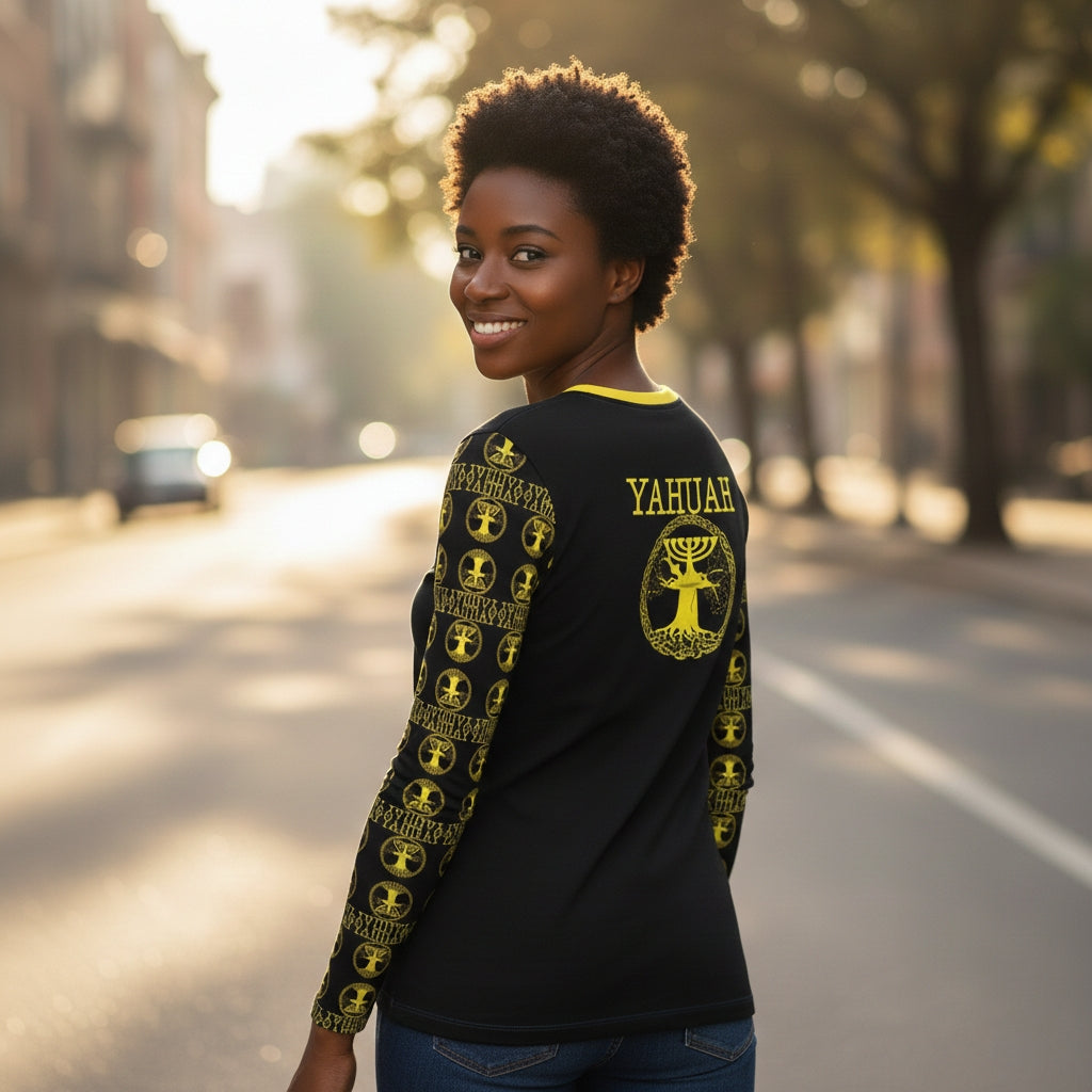 Yahuah-Tree of Life 02-01 Camiseta de jersey de diseñador para mujer Elect 