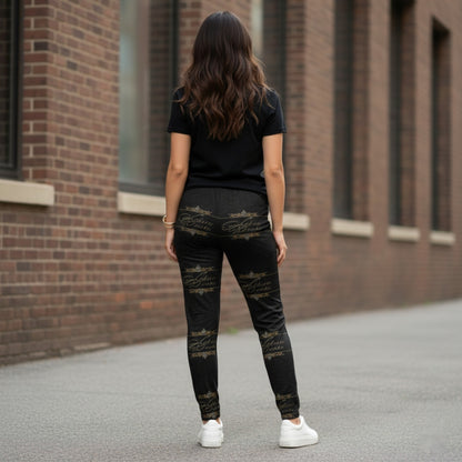 Hebrew Woman 01-01  Designer Open Bottom Lounge Joggers