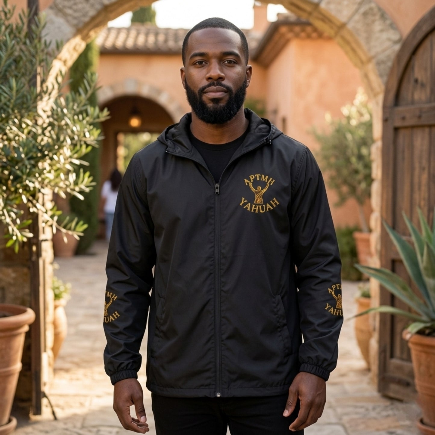 All Praise The Most High Yahuah 01-01 Designer Independent Trading Co. Unisex Windbreaker (4 colors)