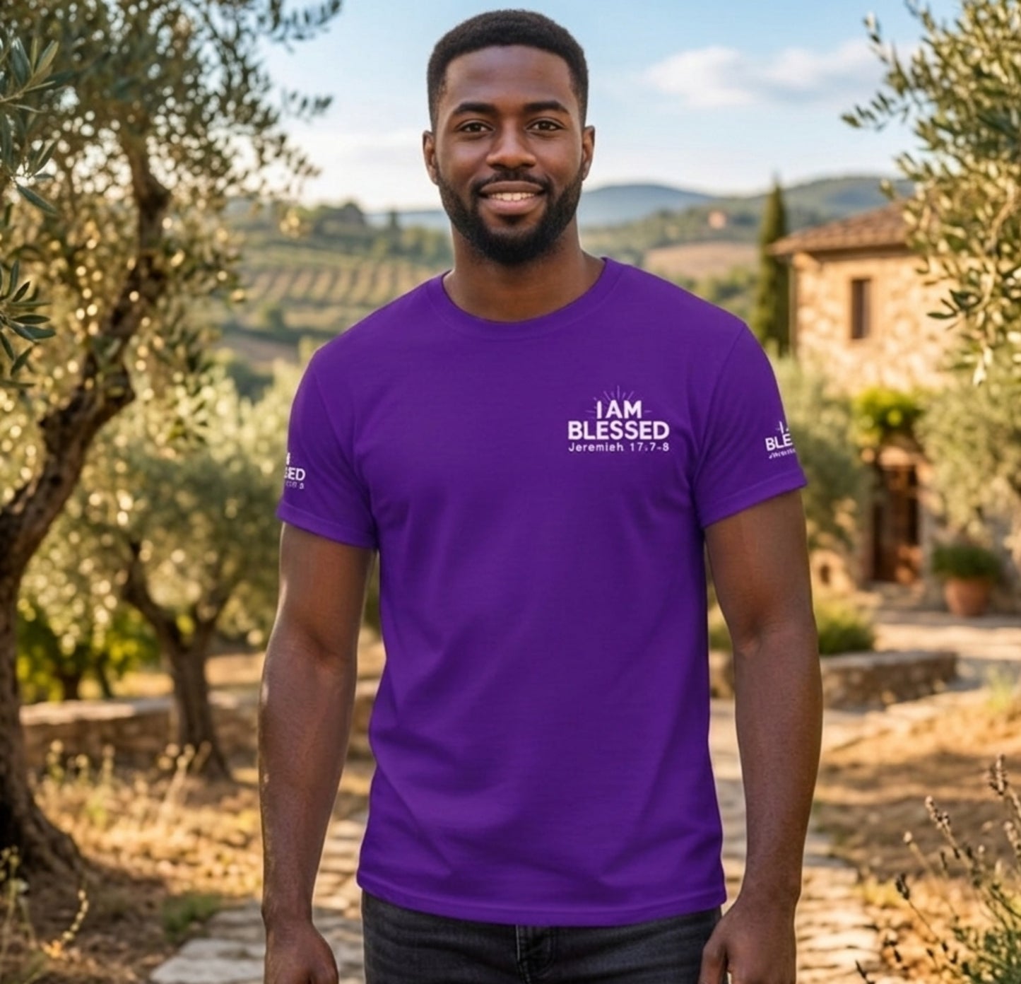 I AM BLESSED 01-01 Designer Gildan Heavyweight Unisex T-shirt (6 colors)
