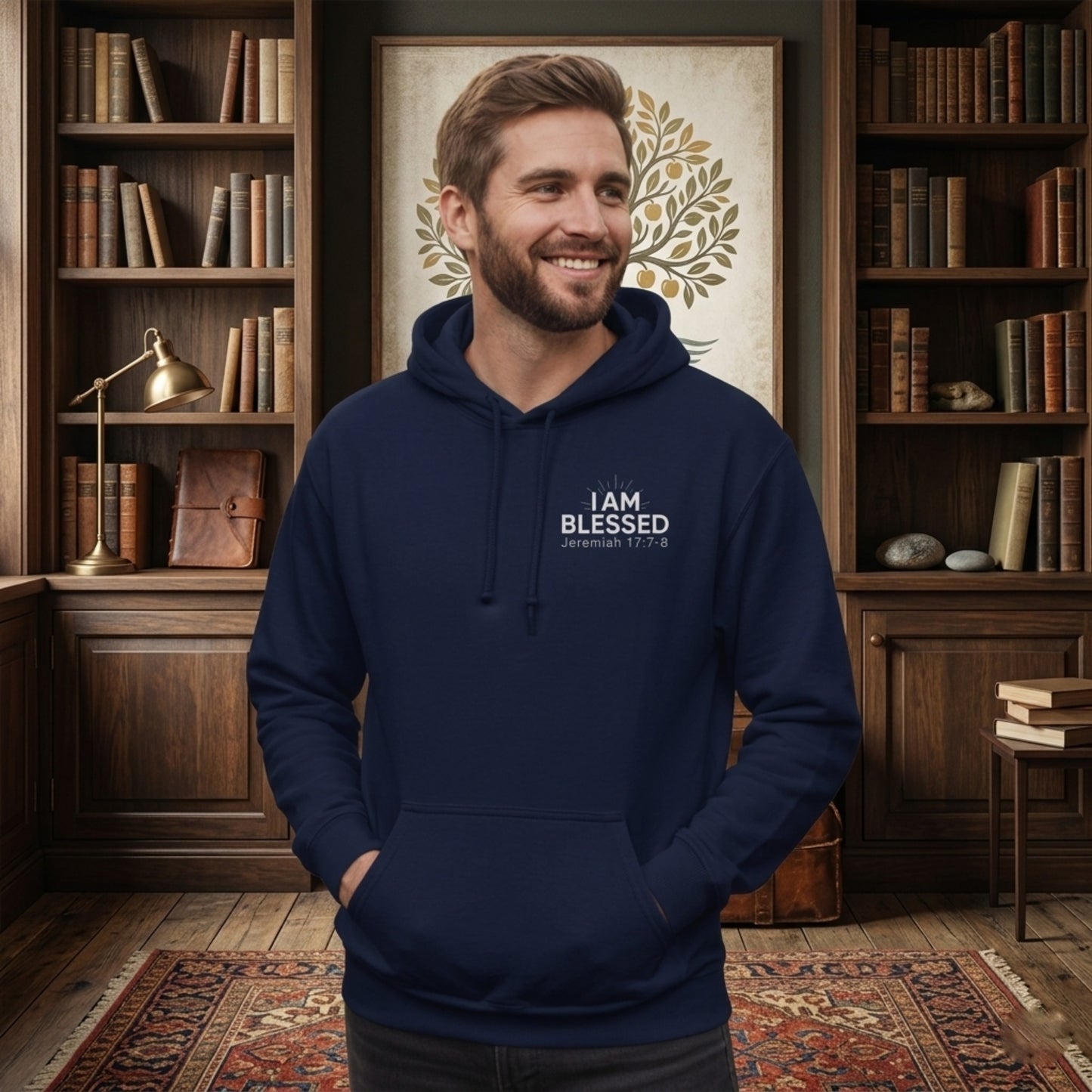 I AM BLESSED 01-01 Designer Gildan Classic Heavy Blend Unisex Hoodie (6 colors)