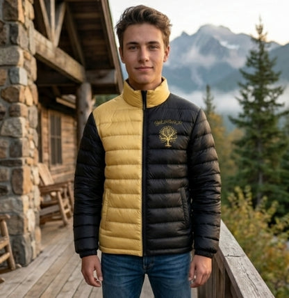 Yahuah-Tree of Life 01 Elect Men's Stand Collar Puffer Jacket