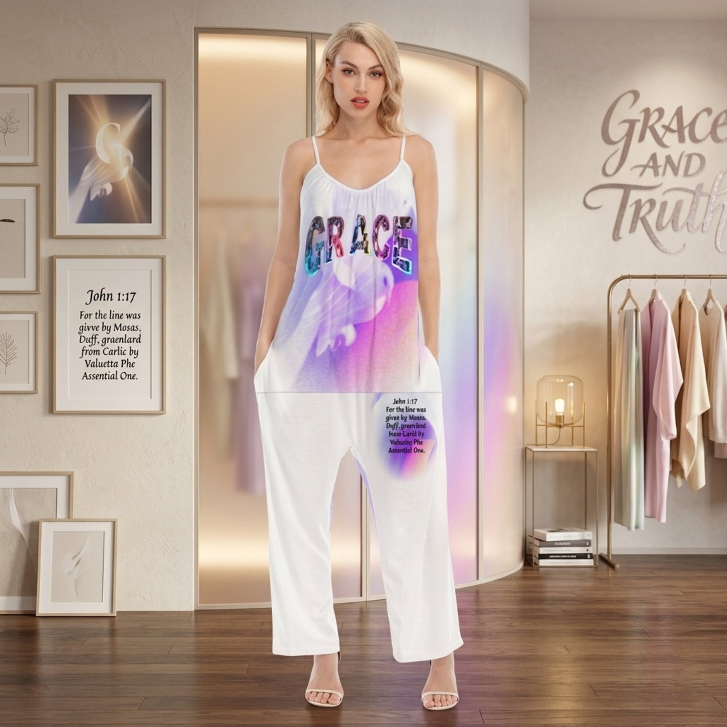 Grace 101-02 Designer Loose Cami Jumpsuit