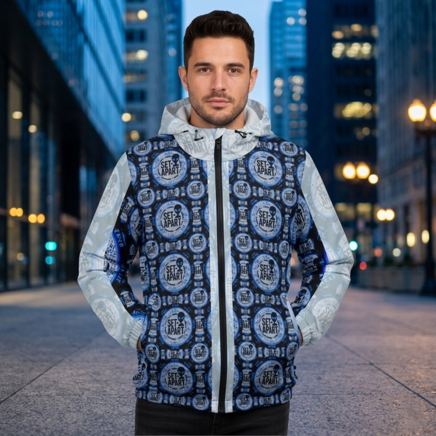 Qadosh (Holy/Set-Apart) Remnant 01-04 Men's Windbreaker | Cotton Imitation Memory 50D 88GSM