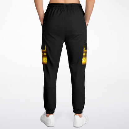 Creator Yahuah 01: Sun, Earth & Fire Designer Triblend Fleece Lined Cargo Unisex Joggers