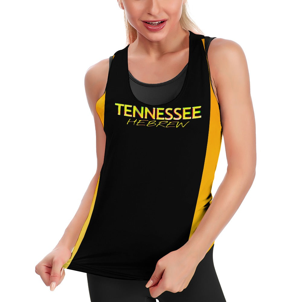 Tennessee Hebrew 01 Camiseta sin mangas absorbente de sudor de diseñador para mujer (2 estilos) 