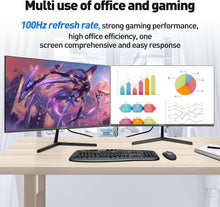 Cargar imagen en el visor de la galería, Sansui  27 inch 100Hz IPS USB Type-C FHD 1080P HDR10 Computer Monitor with Built-in Speakers HDMI DP Game RTS/FPS, tilt Adjustable for Working and Gaming (ES-27X3 Type-C Cable &amp; HDMI Cable Included)
