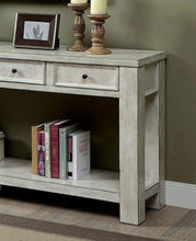 Cargar imagen en el visor de la galería, Rustic Style Antique White Solid Wood Sofa Table

