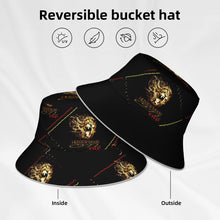 Cargar imagen en el visor de la galería, Hebrew Mode - On 02 Designer Reversible Reflective Brim Bucket Hat
