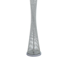 Charger l&#39;image dans la galerie, Luxurious 1pc Modern Aesthectic LED Floor Lamp for Living Room or Bedroom with Silver Finish
