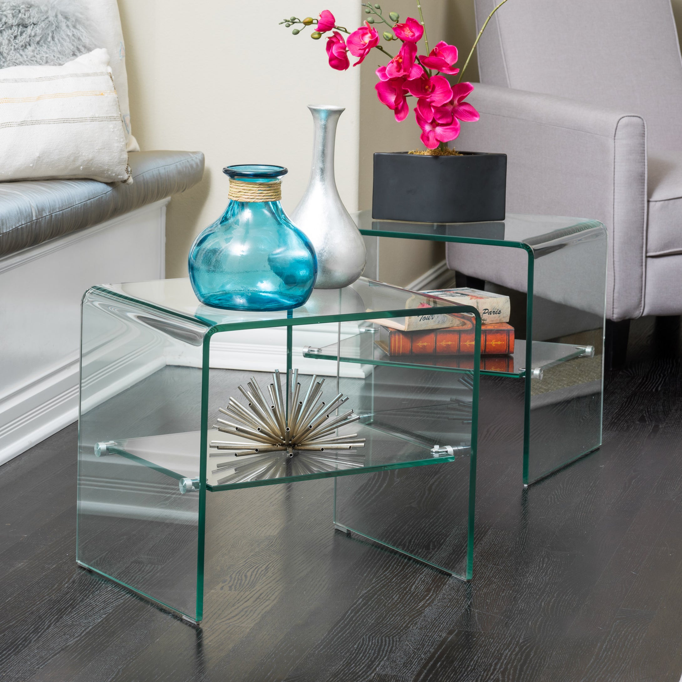 Clear End Table
