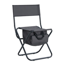 Load image into Gallery viewer, 46 inch Folding Outdoor Table and Chairs Three Piece Furniture Set
