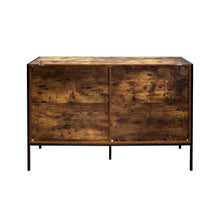 Charger l&#39;image dans la galerie, Industrial Style Rustic Wood 6 Drawer Dresser with Sturdy Steel Frame, Brown
