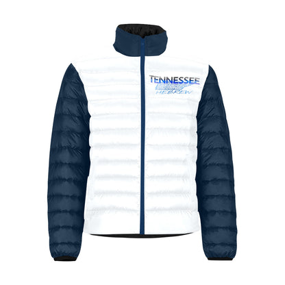 Tennessee Hebrew 01-02: The Cobalt Alloy Men's Stand Collar Puffer Jacket