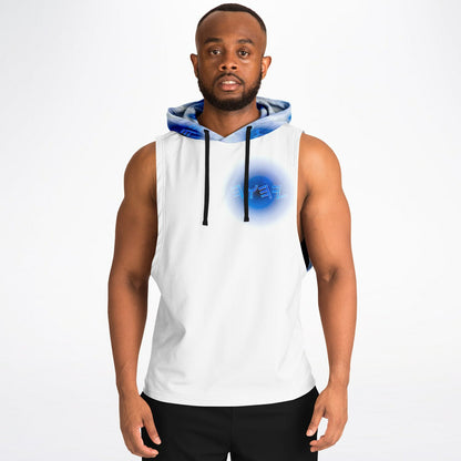 Creator Yahuah 01: Moon, Air & Water Men's Designer Triblend Fleece Lined Drop Armhole Hoodie