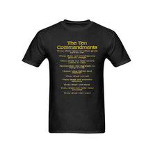 Cargar imagen en el visor de la galería, Diez Mandamientos 01 Camiseta de algodón Gildan de diseñador para hombre 
