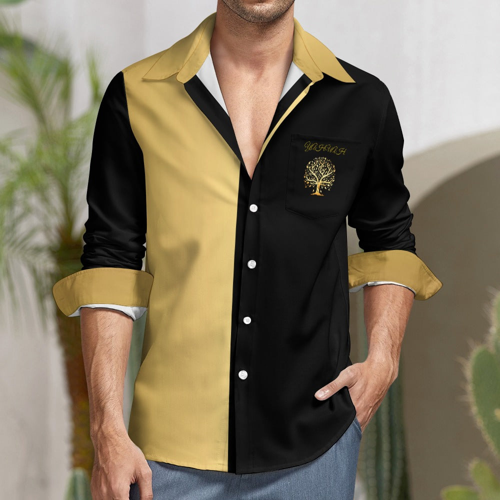 Yahuah-Tree of Life 01 Elect Designer Point Collar Shirt